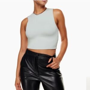 Babaton  Aritzia Blue Green Contour Muscle Tank Top Sz XL